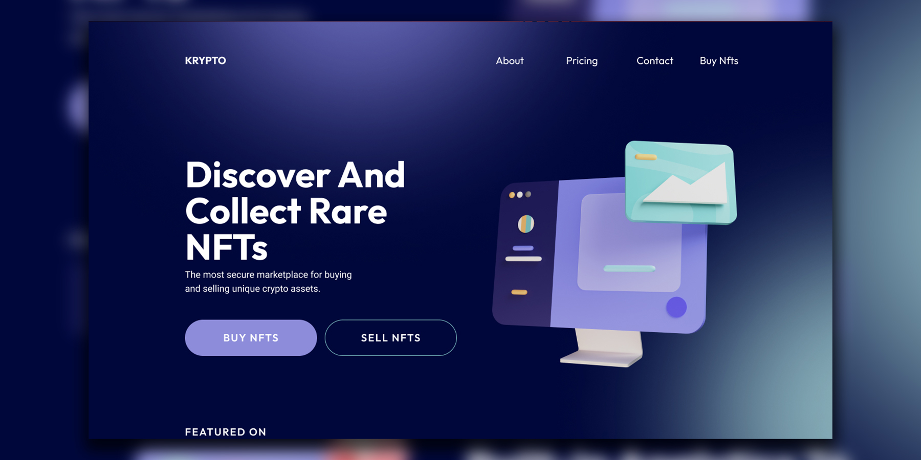 Krypto Landing Page